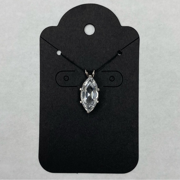 Marquise CZ Pendant in 925 Silver - Picture 7 of 7
